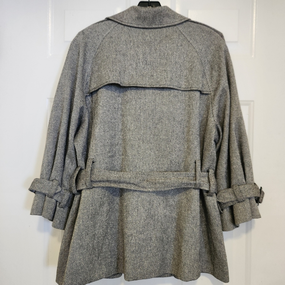 Pendleton Tweed Double-Breasted Short Jacket Tren… - image 5